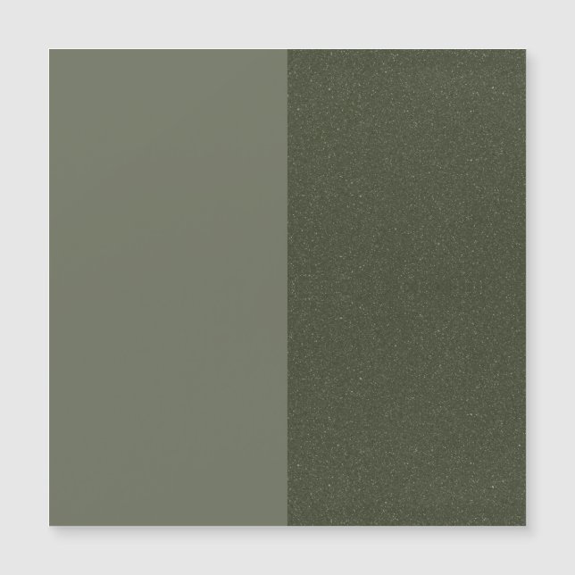 Moss Green Split Panel Magnetic Card –Customisable (Front)