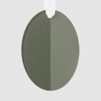 Moss Green Split Texture Acrylic Ornament (Custom)