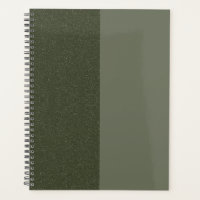 Moss Green Split Texture Custom Weekly Planner