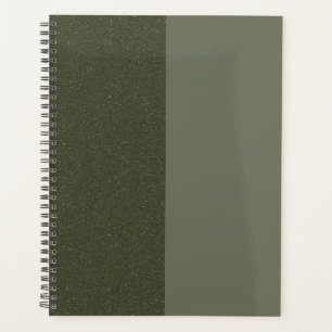 Moss Green Split Texture Custom Weekly Planner