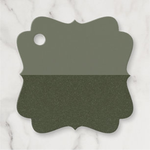 Moss Green Split Texture Favour Tags – Customisabl