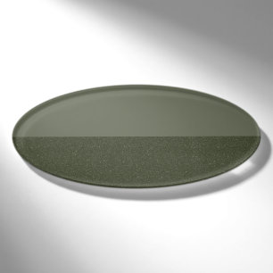 Moss Green Split-Texture Name Tag – Customisable