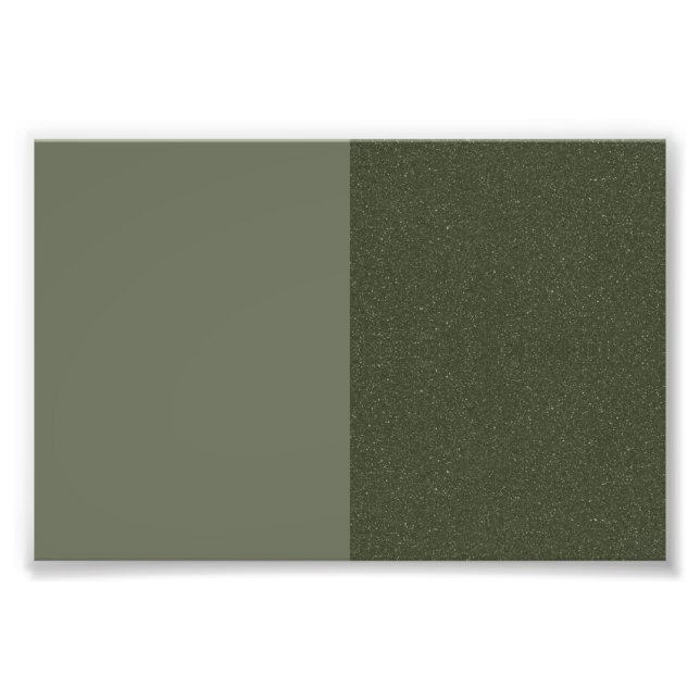 Moss Green Split Texture Poster Print – Customise (Front)