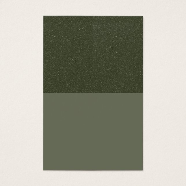 Moss Green Split-Texture Profile Card – Customise (Front)