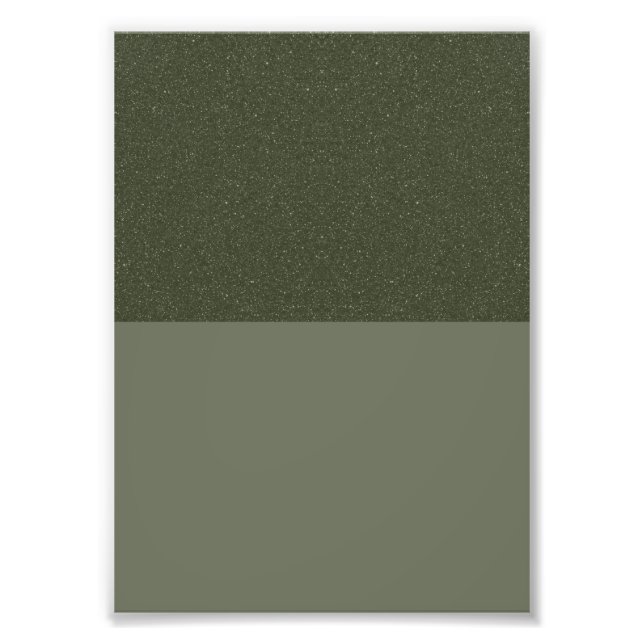 Moss Green Split-Tone Photo Enlargement (Custom) Print (Front)