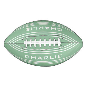 Moss Green Stripes custom monogram football American Football