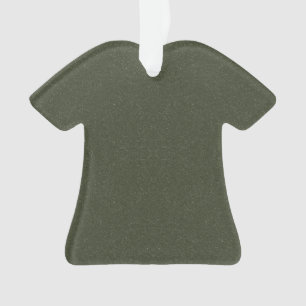 Moss Green Tee Acrylic Ornament – Customisable