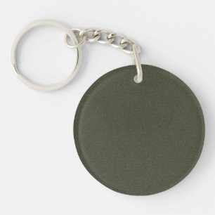 Moss Green Texture Acrylic Keychain – Customisable