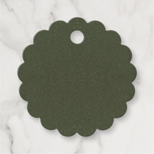 Moss Green Textured Favour Tag Blank – Customisabl