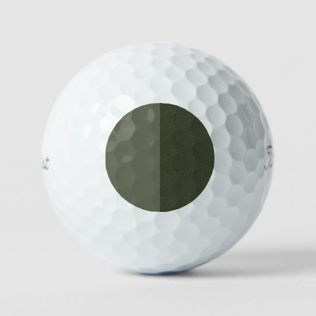 Moss Green Textured Golf Ball Design – Customise (Front)
