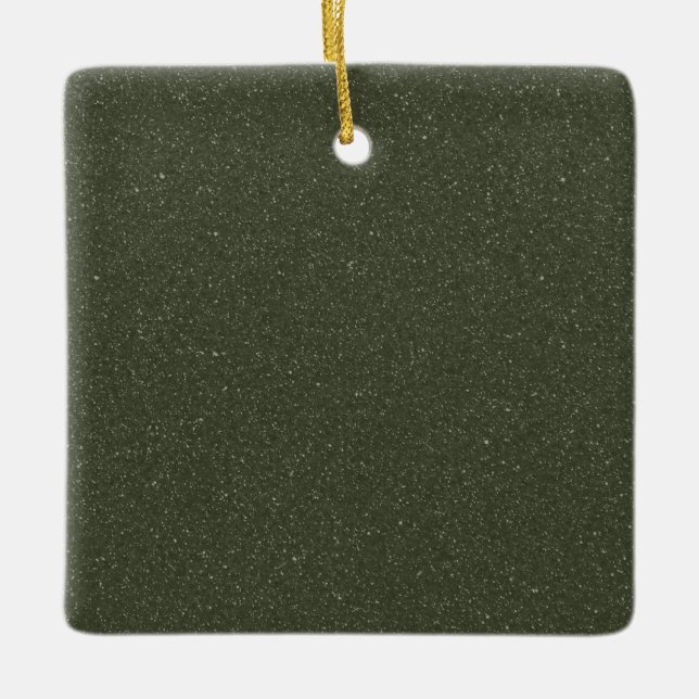 Moss Green Textured Ornament (Front)