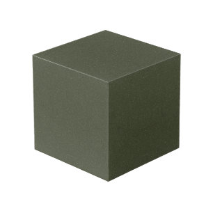 Moss Green Textured Photo Cube – Customisable
