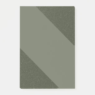 Moss Green Textured Post-It Notes