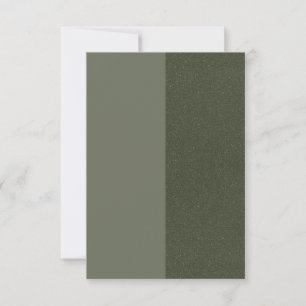 Moss Green Textured Split Flat Card – Customisable