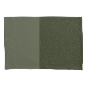 Moss Green Textured Split Pillowcase – Customize