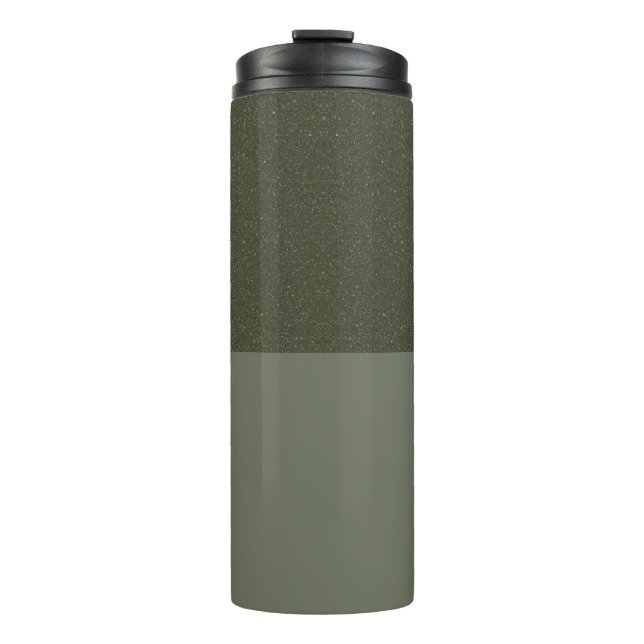Moss Green Textured Split Tumbler – Customisable (Front)