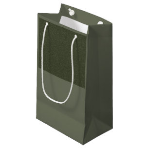 Moss Green Textured Top Gift Bag – Customisable