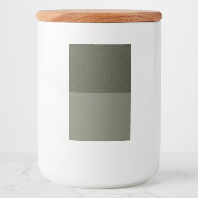Moss Green Top Label Jar – Customisable Bulk (Front)