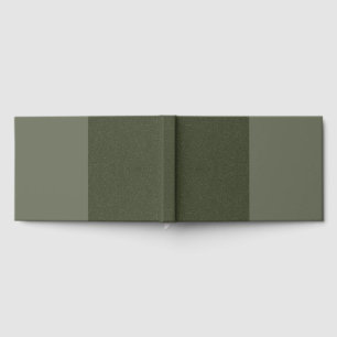 Moss Green Triptych Foil Guestbook – Customisable