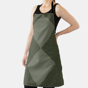 Moss Green Two-Diamond Apron Design