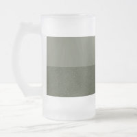 Moss Green Two-Tone Frosted Beer Mug – Customise