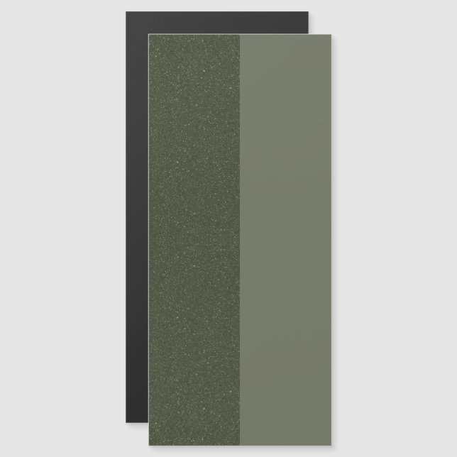 Moss Green Two-Tone Magnetic Card – Customisable (Front/Back)