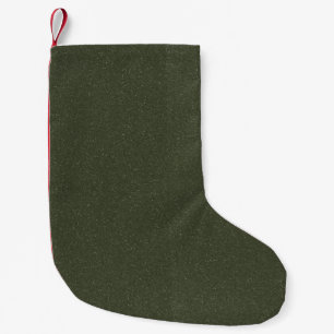 Moss Green Two-Tone Noise Christmas Stocking