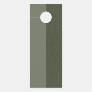 Moss Green Two-Tone Vertical Door Hanger - Custom