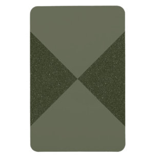 Moss Green X-Pattern Custom Magnet – Customisable