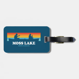 Moss Lake North Carolina Canoe Luggage Tag