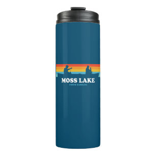 Moss Lake North Carolina Canoe Thermal Tumbler
