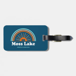Moss Lake North Carolina Rainbow Luggage Tag