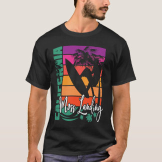 Moss Landing California Retro Sunset Beach Surf So T-Shirt