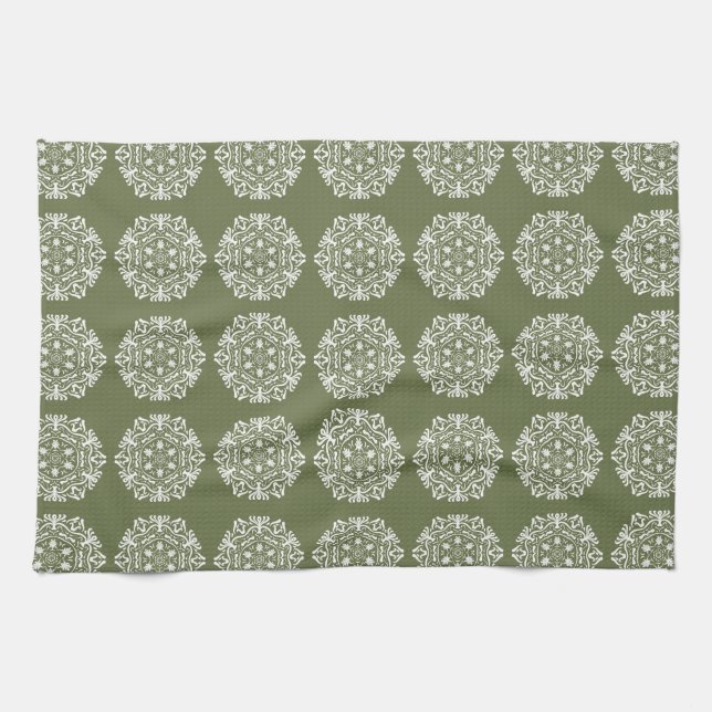 Moss Mandala Tea Towel (Horizontal)