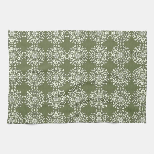 Moss Mandala Tea Towel (Horizontal)