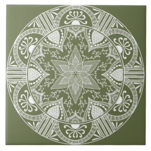 Moss Mandala Tile