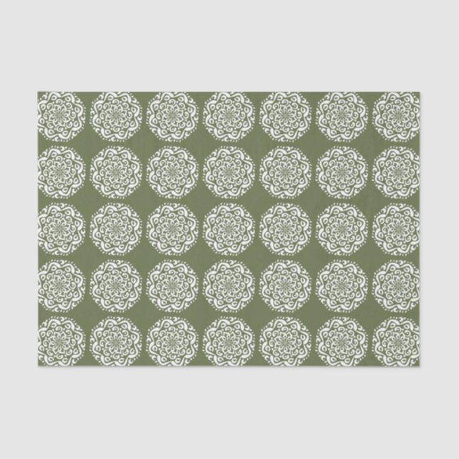 Moss Mandala Tissue Paper (Front)