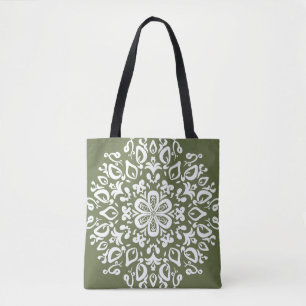 Moss Mandala Tote Bag