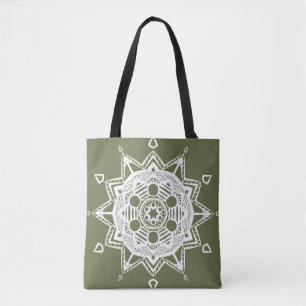 Moss Mandala Tote Bag