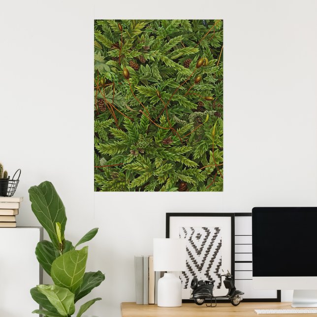Moss motif poster (Home Office)