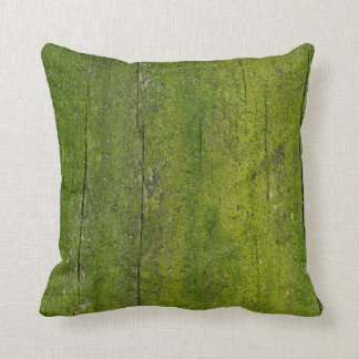 moss on wood texture cushion