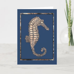 Moss Rock Sea Horse Talking Canyons, New Mexico Holiday Card