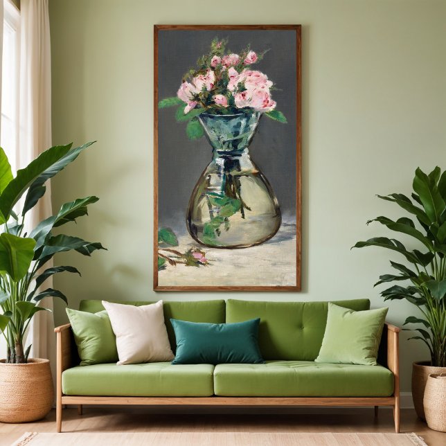 Moss Roses in a Vase Poster (Creator Uploaded)