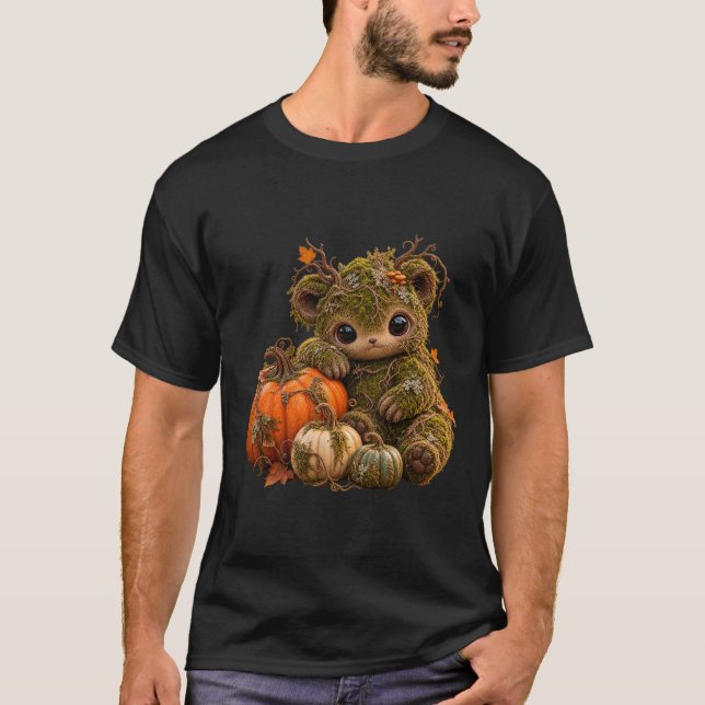 Moss Sprite Pumpkin Autumn Tee (Front)
