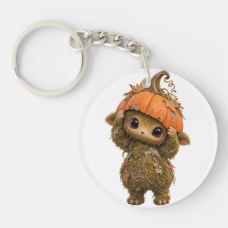 Moss Sprite Pumpkin Keychain