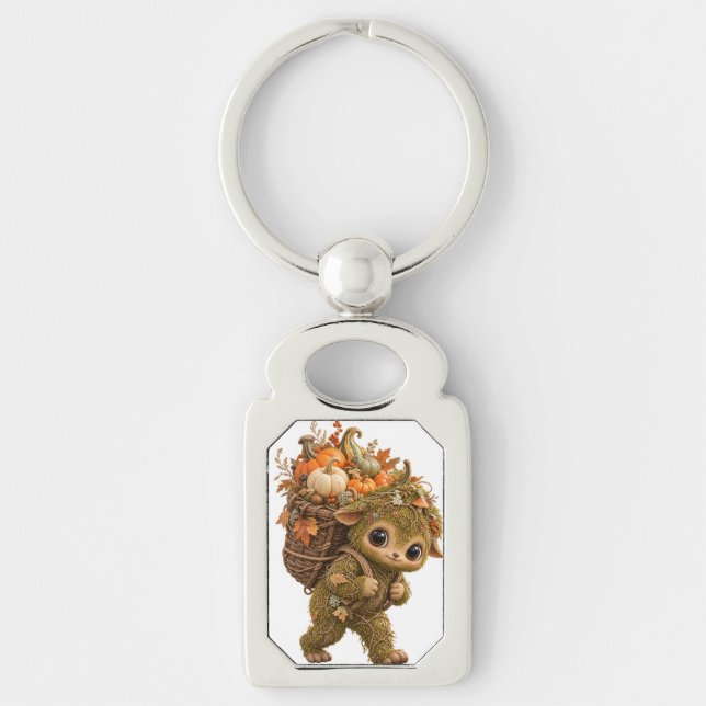 Moss Sprite Pumpkin Keychain (Front)