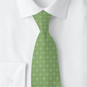 Moss Tribal Motif Tie