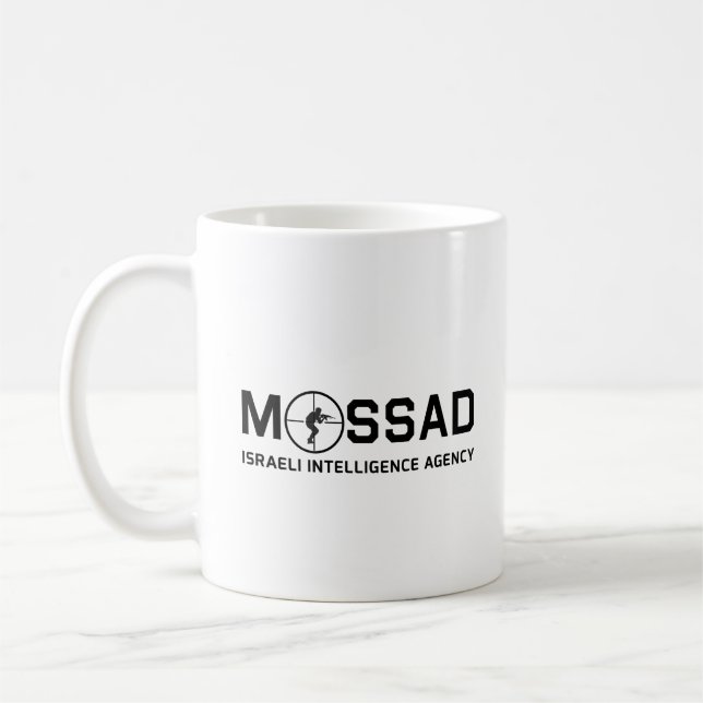 Mossad - Israeli Intelligence Agency - IDF Coffee Mug (Left)