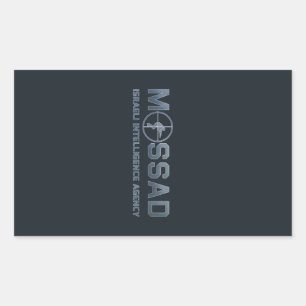Mossad - Israeli Intelligence Agency - Scope Rectangular Sticker
