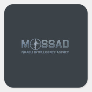 Mossad - Israeli Intelligence Agency - Scope Square Sticker